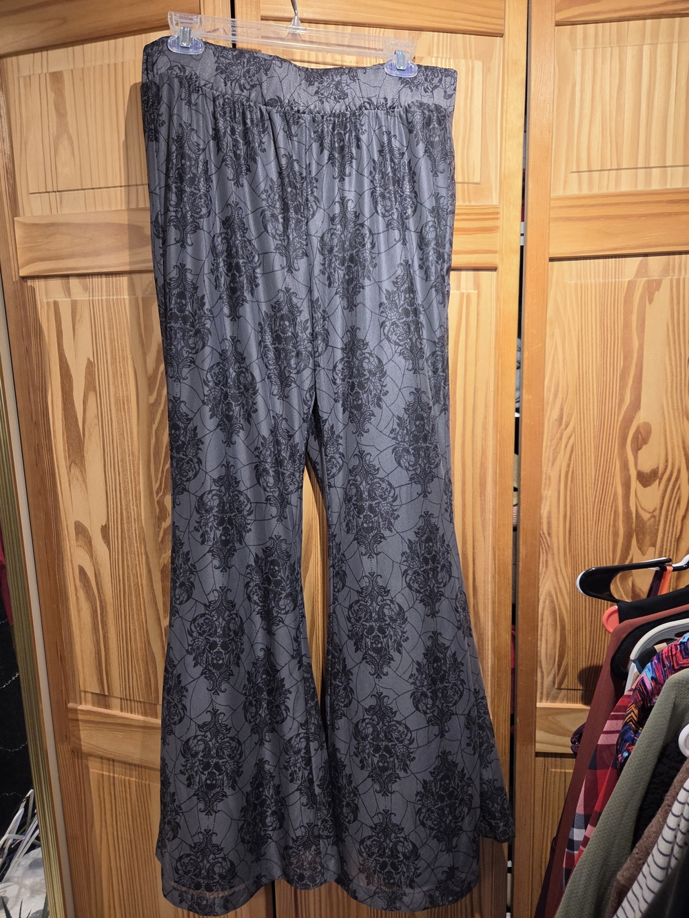 Torrid-nightfall Gray Patterned Flare Pants